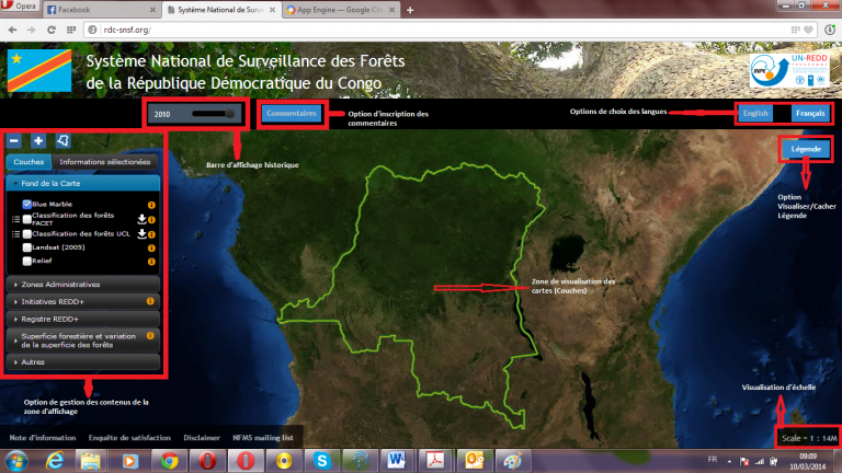 Développement de l’architecture du Système de Gestion, d’Information et de Suivi-Évaluation des interventions REDD+ (Registre National REDD+) 